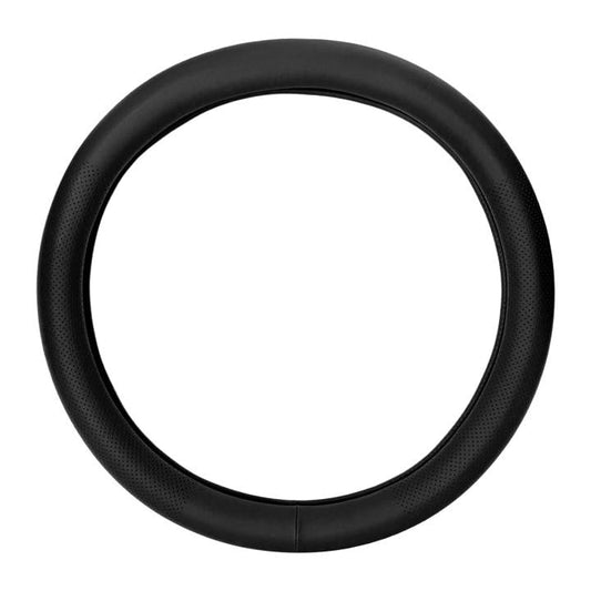Car Steering Wheel Cover, Premium Leather Steering Wheel Sleeve with Anti-Slip Lining, Breathable Soft Auto Wheel Protector Interior Vehicle Accessories for Women Men - color: Round