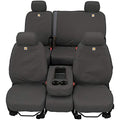 Covercraft Carhartt SeatSaver Custom Seat Covers | Fits 2014-2016 Chevrolet Silverado/GMC Sierra 1500, 2015-2016 Silverado/Sierra 2500/3500 | 1st Row 40/20/40 Bench Seat, Duck Weave Gravel