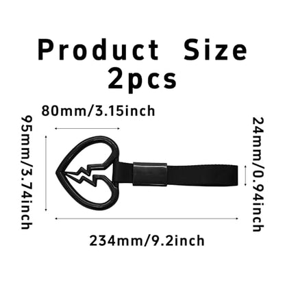 pson Broken Heart Car Handle Strap - color: Black