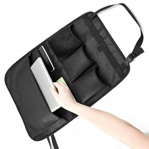 Car Seat Back Organizer,Back Seat Pocket,Car Seat Organizer with Multiple Pockets, Automotive Consoles & Organizers Universal Front Seat Organizer Travel Must-have (Black)