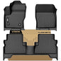 VIWIK Ford Escape Floor Mats - Custom Fit for 2013-2019 Models, All Weather Protection, Easy to Clean, Non-Slip TPE, 3D Scanning Design, Waterproof, Odorless, Durable, High Edge, Full Coverage - size: Fits for 2019-2013 Ford Escape