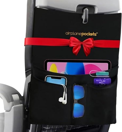 Airplane Accessories - Plane Travel Essentials - Travel Organizer - Seat Storage Organizer - Air Travel Essentials - Seatback Organizer - International Travel Accessories Must Haves