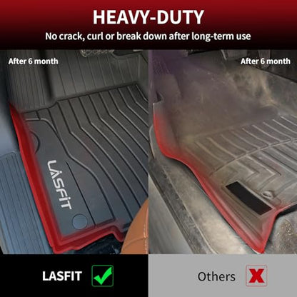 LASFIT Floor Mats for Mercedes Benz GLE 2016-2019 & ML Class 2012-2015 350/400 /63 AMG S, All Weather TPE Floor Liners Custom Fit GLE & ML Car Mats, 1st & 2nd Row, Black - size: 1) For Benz GLE | 2016-2019 | 1st & 2nd Row