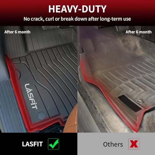 LASFIT Floor Mats for Mercedes Benz GLE 2016-2019 & ML Class 2012-2015 350/400 /63 AMG S, All Weather TPE Floor Liners Custom Fit GLE & ML Car Mats, 1st & 2nd Row, Black - size: 1) For Benz GLE | 2016-2019 | 1st & 2nd Row
