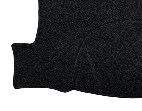 Dash Cover Custom Fit for 2014-2018 Chevy Chevrolet Silverado/GMC Sierra 1500,2015-2019 Chevy Silverado/GMC Sierra 2500HD 3500HD,Dashboard Pad Carpet no Forward Collision Alert (14-18,Black) Y32 - color: 14-18 Black