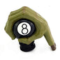 MT Gear Shifter Handle, Car Shift Stick Knob Green Devil Hand Griping Black Billiard Ball Style Fit Most Manual Automatic Transmissions