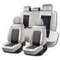 for Nissan Rogue 2008-2026 Car Seat Covers, Gray Car Seat Covers, Waterproof Leather, 5 Piece Full Set, Easy to Clean and Install, Wear Resistance, Beautify Interior - color: Lite_Gray