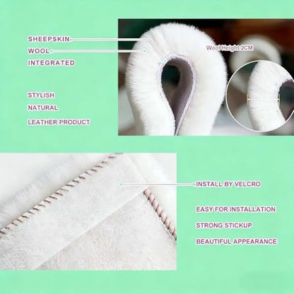 2 PCS Car Seat Belt Pads Cover Soft Seat Belt Shoulder Pad Safety Belt Strap Shoulder Pad Comfortable Driving Compatible with Most Cars Helps Protect You Neck and Shoulder - color: white jianhu