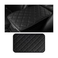 HZEL Car Center Console Cushion Pad, PU Leather Vehicle Armrest Protection Cover, Waterproof Automotive Interior Arm Rest Seat Box Mat Accessories, Universal for SUV, Sedan, Truck (Black) - color: Black
