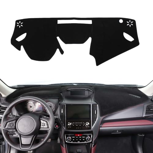 Dashboard Cover Mat Sun Pad Compatible with Subaru Forester/XV/Crosstrek 2019-2024, Center Console Dash Mat Pad Sun Shade Non-Slip Cover,Keeps Your Vehicle Cool