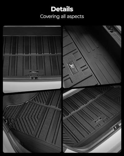 3W Cargo Liner Custom Fit for 2021-2026 Nissan Rogue, TPE All Weather Heavy Duty Rubber Rogue S/SL/SV/Platinum Trunk Mats Car Mats Fit with the Top Position (NOT for Nissan Sport) - size: 1.Rogue|21-26|Cargo Liner