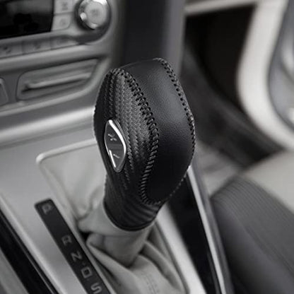 Auto Car Leather Gear Shift Knob Cover for Ford EcoSport Escape/Fusion/C-Max Energi Wagon/Fiesta/Focus/Transit Accessories