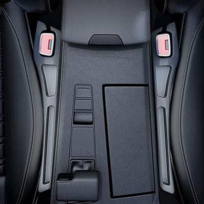 7F Car Seat Gap Filler Organiser,Between Seat Gap Filler, Centre Console Organiser, Universal Car Accessories, Fit SUV Truck Storage Black