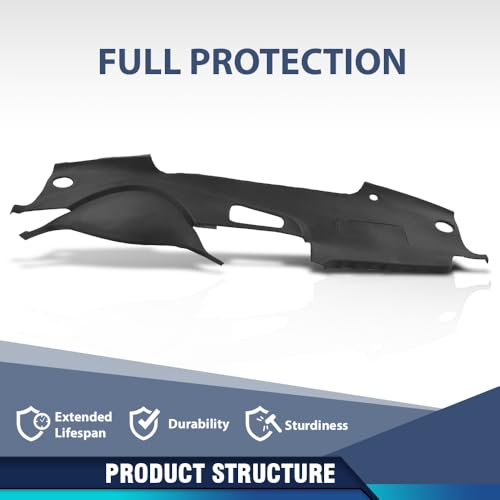 PIT66 Dash Cover Dashboard Compatible with Honda Acura TL 2004 2005 2006 2007 2008 TPE Black - size: 2004-2008 Honda Acura TL(Black)