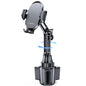 Miracase 2025 Upgraded Universal Cup Phone Holder for Car, [Rotatable & Adjustable] Long Neck Car Cup Holder Phone Mount Compatible with iPhone, Samsung, Google & More Smartphones - color: Black-Carbon Fiber