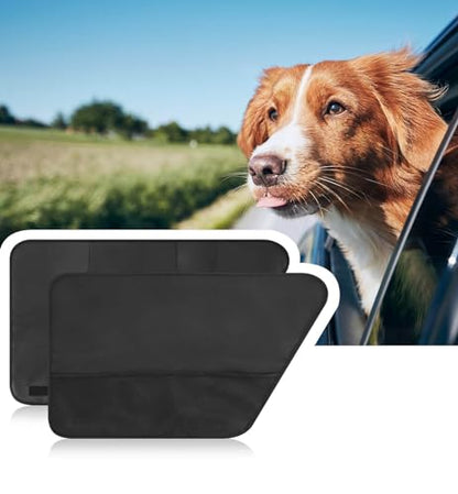 2PCS Car Door Protector for Dogs,Waterproof, Anti-Scratch, with Mesh Pockets for Snacks & Toys，Vehicle Door Protectors for Cars, Trucks, SUVs