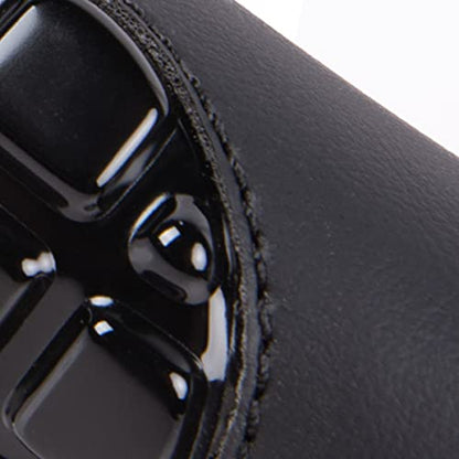 Flying Banner car Steering Wheel Cover Gel Massage Velvet Cool Warm Universal Size 15 inches SUV Truck Anti Slip Odorless Summer Winter (Black Black, Gel Massage) - color: Black Black