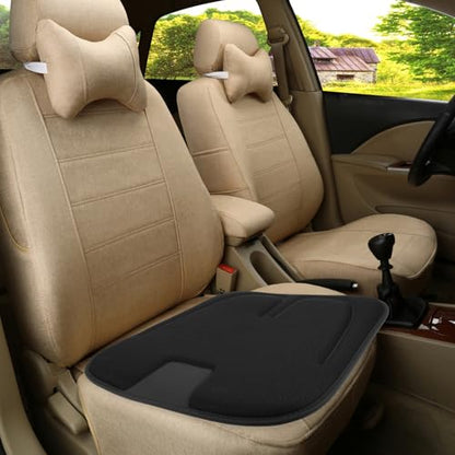 Breathable Anti-Slip Car Seat Cushion Pad with Honeycomb Ventilation for All-Season Use, Front Vehicle Seat Protector Mat for Driving Comfort