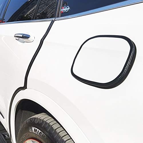 Black Edge Trim U-Channel Rubber Weatherstrip with Metal 1/2" X 3/8" - Fit Gap 3/64" to1/4 Car Door Edge Sealing Strip, PVC Weather Stripping Metal Edge Protector - 15Foot