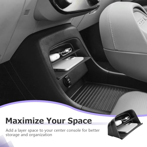 LUWU Center Console Organizer Compatible with 2026 Hyundai Palisade Calligraphy Accessories Armrest Console Organizer 2026 Palisade Front Center Under Screen Storage Tray (ONLY for 7-Seat)