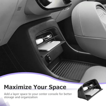 LUWU Center Console Organizer Compatible with 2026 Hyundai Palisade Calligraphy Accessories Armrest Console Organizer 2026 Palisade Front Center Under Screen Storage Tray (ONLY for 7-Seat)