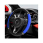 Bling Car Steering Wheel Cover, 15 Inch Sparkly Rhinestone Soft Leather Steering Wheel Protector, Non-Slip Universal Auto Elastic Steering Wheel Covers for Women Girls (Blue) - color: Blue