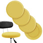 Tatuo Round Bar Stool Seat Covers Washable Stool Cushion Slipcover Elastic Bar Chair Covers for 14-17 Inch Chair (Yellow, 4 Pieces) - color: Yellow