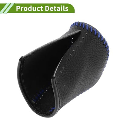 Gear Shift Knob Cover for Lexus NX300 2014-2021 Anti-Slip Pebbled Black Blue Stick Shifting Handle Protector Faux Leather 1 Pc