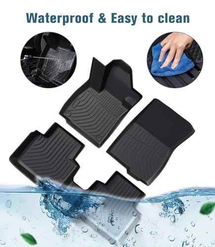 Car Floor Mats Replacement for Toyota Camry 2012-2017 Protection All Weather Custom Fit Waterproof Carpets Heavy Duty Durable Accessories Odorless Liners Front & Rear Black - size: Floor Mats for Camry 2012-2017