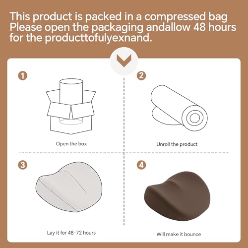 ROYALAY Recliner Foot Rest Cushion with Adjustable Strap, Memory Foam Recliner Leg Rest Pillow, Breathable Foot Pillow with Removable Cover, Recliners Accessories