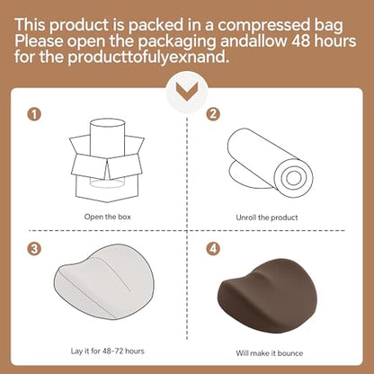 ROYALAY Recliner Foot Rest Cushion with Adjustable Strap, Memory Foam Recliner Leg Rest Pillow, Breathable Foot Pillow with Removable Cover, Recliners Accessories