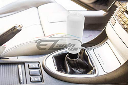 EZAUTO WRAP White Shift Knob Stick Frosted Matte Crystal Bubble Long Throw Gear Shifter 10cm - color: Matte White, size: 10cm