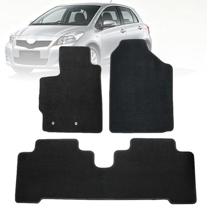GXARTS Car Floor Mats Carpet Floor Liners Compatible with Toyota Yaris 2007 2008 2009 2010 2011 2012 | All-Weather Protection with Anti-Slip Backing