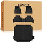 LASFIT Floor Mats&Trunk Mat Fit for BMW X5 2019-2024 2025 2026 40i/45e/50e/50i/M/M50i/M60i, All Weather TPE Custom Fit 1st&2nd Row Full Set Car Mats & Cargo Liner(Only for 5 Passengers), Black - size: 3) X5 2019-2025 2026 | Full Set