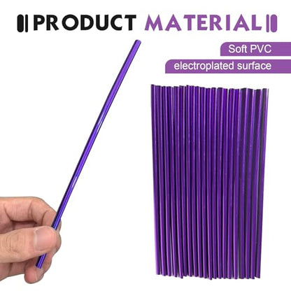 20PCS Car Vent Outlet Trim, Waterproof Car Air Conditioner Decoration Strip for Vent Outlet, Flexible Bendable Auto Air Conditioning Vents Decorative Strip, Universal for Most Vehicles(Purple)