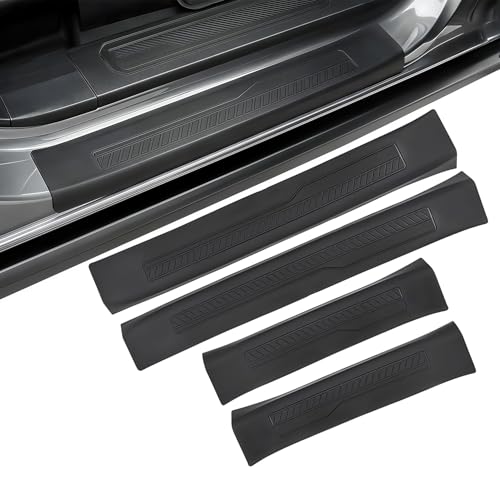 Door Sill Guards for Ford Bronco 4 Door Accessories 2021 2022 2023 2024 2025, Anti Scratch Anti-Slip Door Sill Protectors