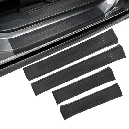 Door Sill Guards for Ford Bronco 4 Door Accessories 2021 2022 2023 2024 2025, Anti Scratch Anti-Slip Door Sill Protectors