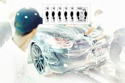 White Car Paper Floor Mats,100Pcs Vehicles Disposable Floor Pads,Temporary Cars Floor Protector,Automotive Mat Covers Protector,Detailing Detail Wash,Temporary Sticky 16x20inch