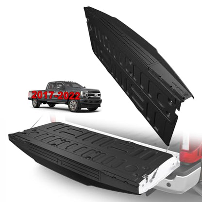 Truck Mat Compatible with 2017-2022 Ford Super Duty F250/F350/F450 Accessories, Tailgate Mat Custom Fit All Weather Protection Pickup Liner, w/Tailgate Cap Protector - size: 2) F250&F350&F450|17-22|Tailgate Mat w/ Cap Cover