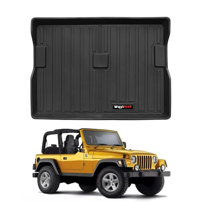 Custom All Weather TPE Trunk Liner Cargo Mats for 1976-1986 Jeep CJ-7; 1987-1995 Wrangler YJ; 1997-2006 Jeep Wrangler TJ/LJ Accessories - color: for 1997-2006 Jeep Wrangler TJ/LJ Cargo Mats