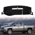 Dashboard Flannel Dash Cover Mat for 2007-2013 Chevy Chevrolet Silverado 1500 2500 3500 LTZ Flannel Custom Fit Silverado Dash Cover with 2 Glove Boxes (Silverado 2007-2013, Black, LTZ) - size: Flannel Silverado 2007-2013 Black LTZ-NEW