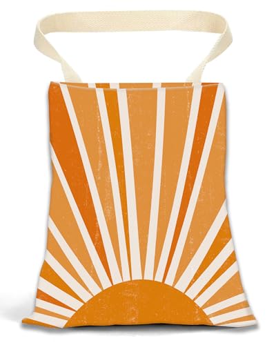 Car Garbage Can, Car Trash Bag, Car Garbage Bag, Hanging Car Trash Can for Car Accessories, Vehicle, Travelling, Camping, Cute Car Back Seat Organizer, Retro Sun Design - color: Retro Sun Design