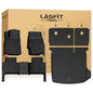 LASFIT Floor Mats for Jeep Grand Cherokee WL 2022-2025 2026 5-Seat (Include 4xe, NOT for L), All Weather TPE Custom Fit Car Mats Floor Liners Cargo Liner Cargo Mat Black - style: Grand Cherokee 2022-2026 Floor Mats
