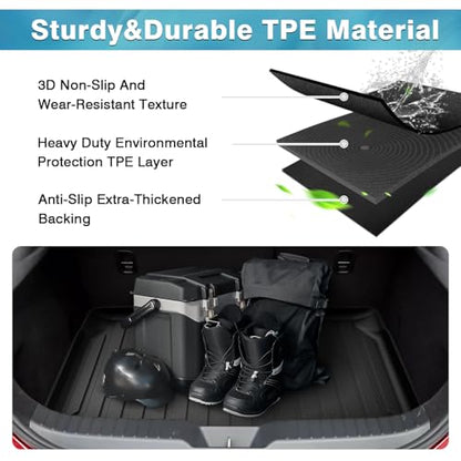 Mixsuper Custom Fit Cargo Liner for 2019-2025 2026 Mazda 3 Hatchback Trunk Liner All Weather Rear Cargo Trunk Mat (Does Not Fit Sedan Models) Black - size: Fit for Mazda 3 Hatchback | 2019-2026