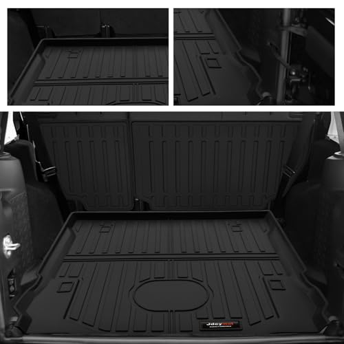 All Weather TPE Trunk Liner Compatible for 2007-2018 Jeep Wrangler JK Cargo Mats Accessories (for Jeep Wrangler JK Cargo Mats) - color: for Jeep Wrangler JK Cargo Mats