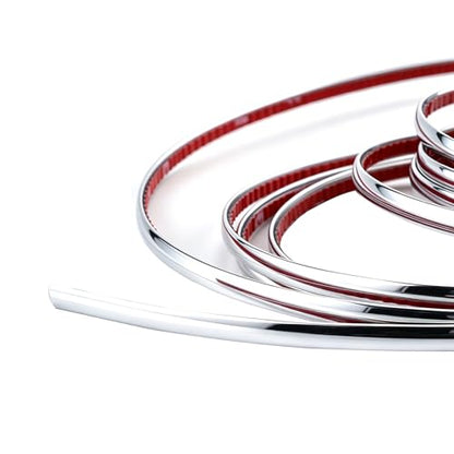 Lunsom Custom Most Chrome Plated Decoration Trim Strip Line, Car Door Fender Interior DIY Moulding Trimming Strip for Most Vehicle (12M x 6MM)