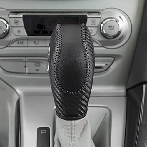 Auto Car Leather Gear Shift Knob Cover for Ford EcoSport Escape/Fusion/C-Max Energi Wagon/Fiesta/Focus/Transit Accessories