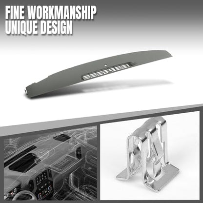 ALLGOOD Dashboard Cover Fit Chevy Silverado GMC Sierra 1500 2500HD 3500HD 2007-2013, Fit Cadillac Escalade 2008-2010, 2012 23224733, 15845046 Dash Cover Gray