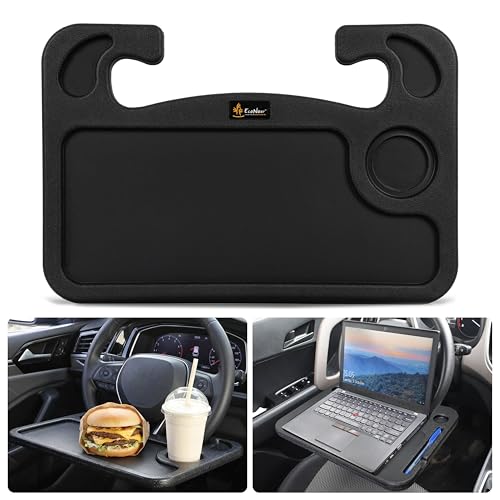 EcoNour Steering Wheel Desk Tray Compatible for Toyota Corolla 2020-2026 | Car Laptop Mount Tray with Pen Holder | Food & Drink Holder | Multipurpose Travel Car Accessories - size: Fit for Toyota Corolla 2020-2026