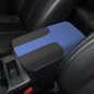 AOMSAZTO Console Covers for 2014-2020 Nissan Rogue Armrest Covers for Nissan Rogue Black with Blue Leather - color: Rogue Black with Blue